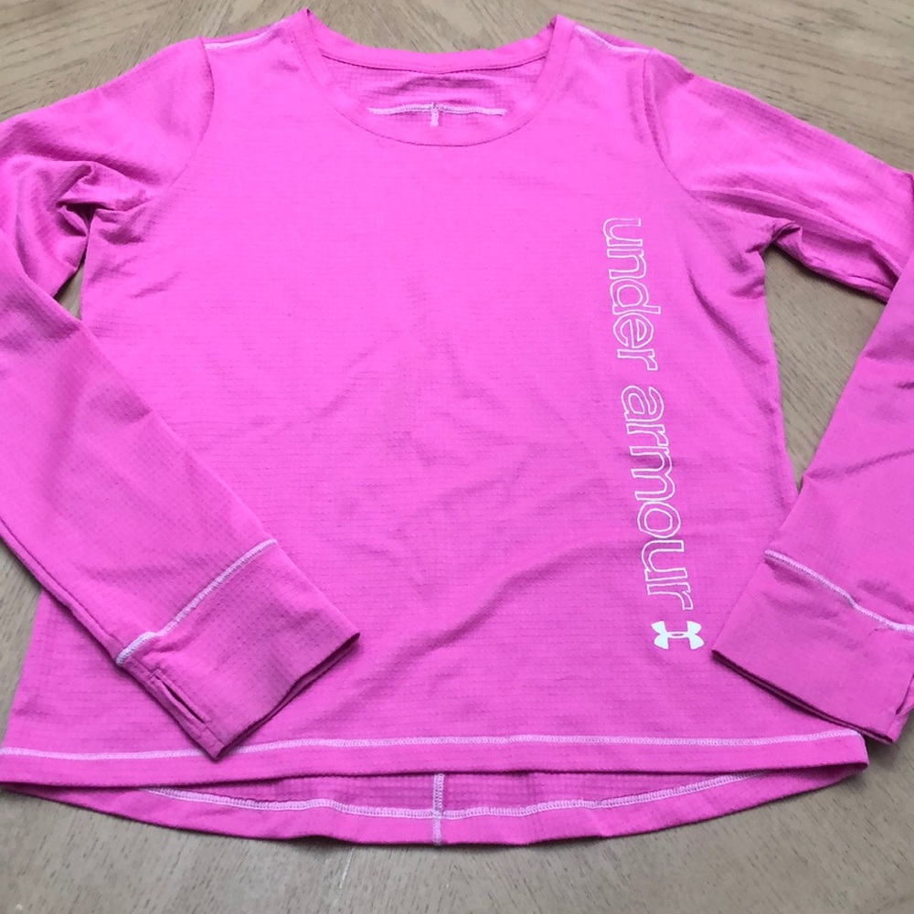 Under Armour Girls Large Long Sleeve shirt Pink